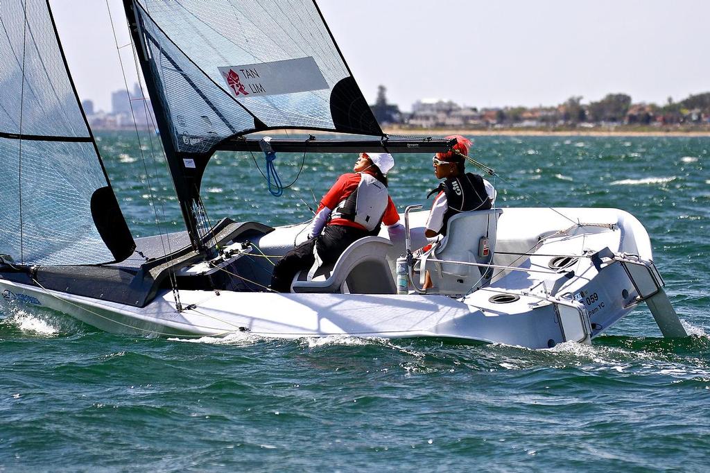 ISAF Sailing World Cup, Melbourne Day 1 - SKUD 18 © Richard Gladwell www.photosport.co.nz